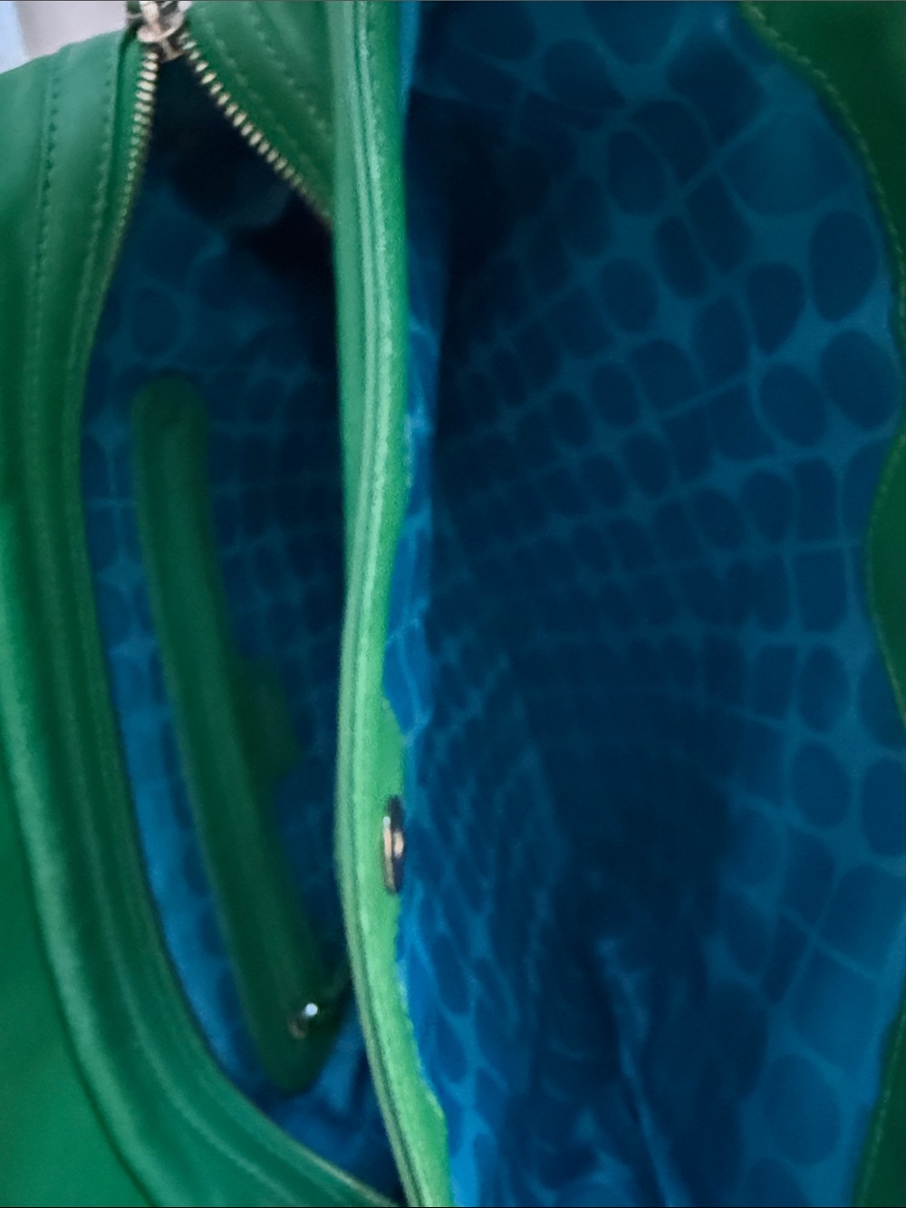kate spade Green Leather Tote - Picture 4 of 5